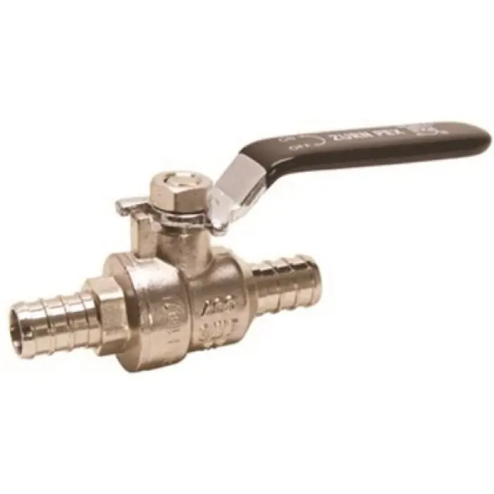 Zurn QQBV44GX XL Brass Ball Valve - Tee Handle - 3/4 Barb x 3/4 Barb