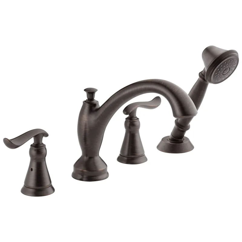 Delta T4794-RB Linden Roman Tub with Hand Shower Trim in Venetian Bronze