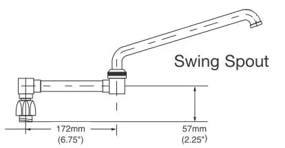 Delta Faucet 063015A Spout Base for Double Joint Spout Faucet Plumbing Repair Part