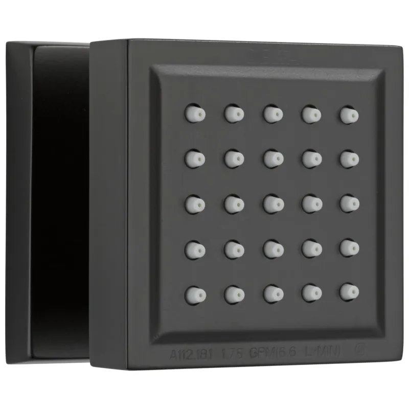 Delta 50150-BL Surface Mount Body Spray in Matte Black