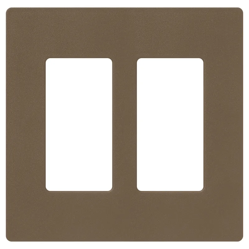 Lutron SC-2-EP Claro Wallplate Satin Finish (Two-gang) Replacement MPN