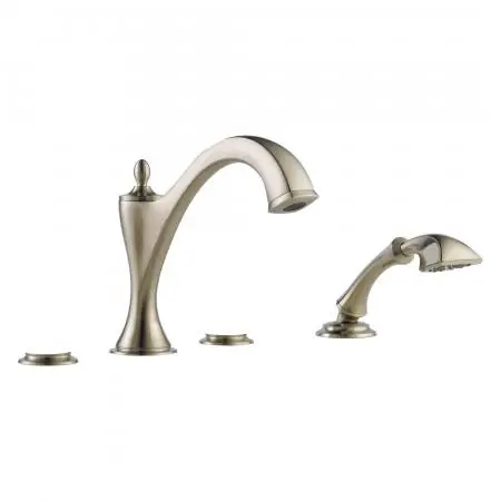 Delta T67485-BNLHP Brizo Charlotte: Roman Tub Faucet with Hand Shower Trim - Less Handles