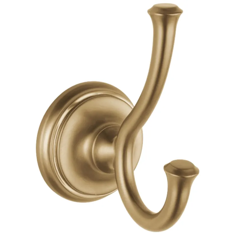 Delta 79735-CZ Cassidy™: Double Robe Hook in Champagne Bronze