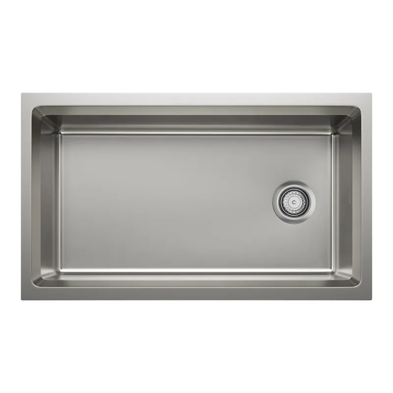 BLANCO 443300 Inteos 33 Single Bowl Reversible Undermount Stainless Steel Workstation Kitchen Sink