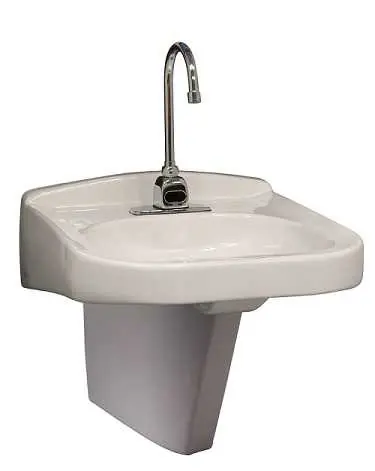 ZURN Z5321-PED Wheelchair Lavatory with Half Pedestal