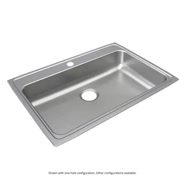 Elkay SLADA2233A653-J Stainless Steel 33 x 22 x 6-1/2 Drop-in ADA Sink