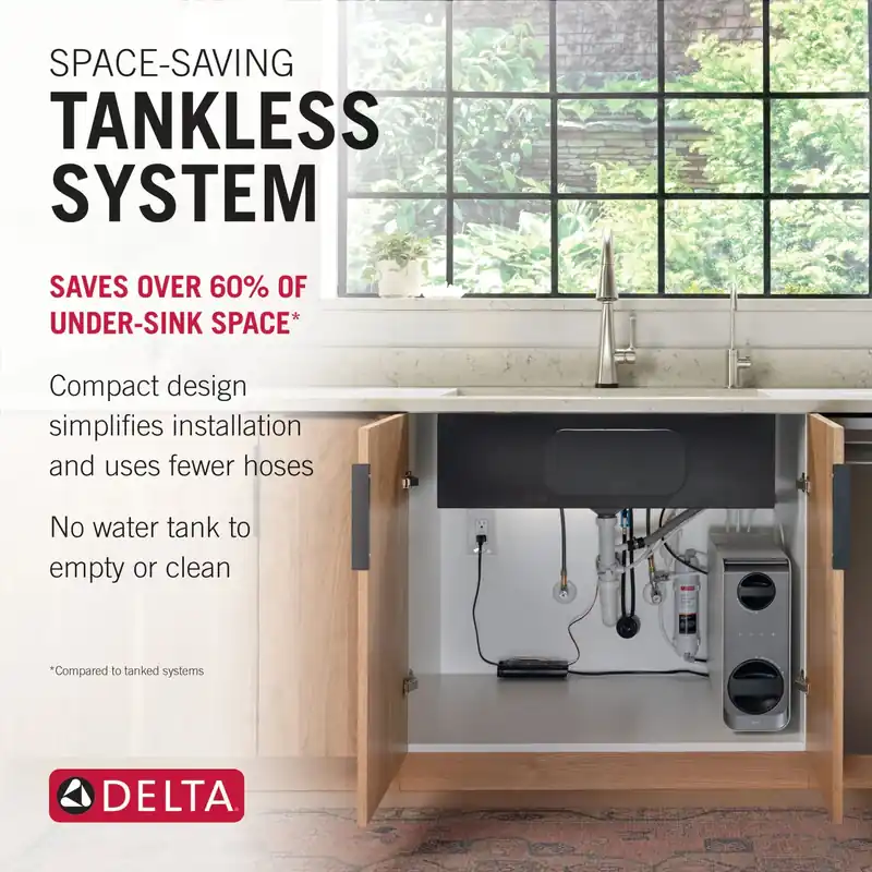 Delta Faucet BWQ1001012 Clarifi Tankless Under Sink 6-Stage Reverse Osmosis System