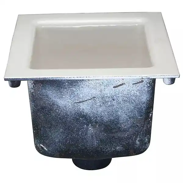 ZURN Z-1901-3NL-2 Sani-Flor Receptor 12 x 12 x 8 in. Cast Iron Body