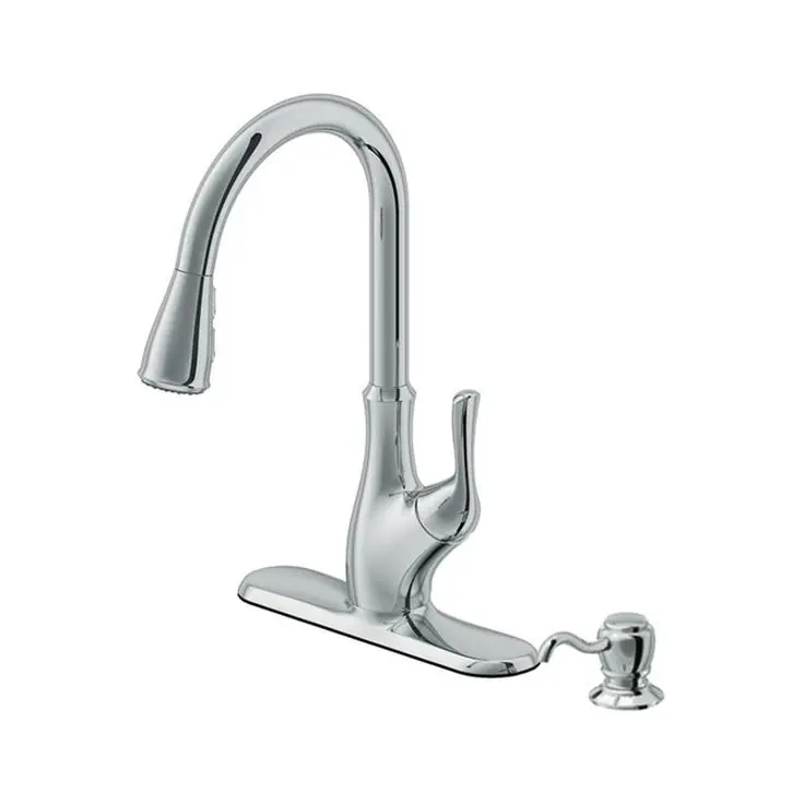 Elkay CA6112CP Transitional Single-Handle Pull-Down Kitchen Faucet - Polished Chrome