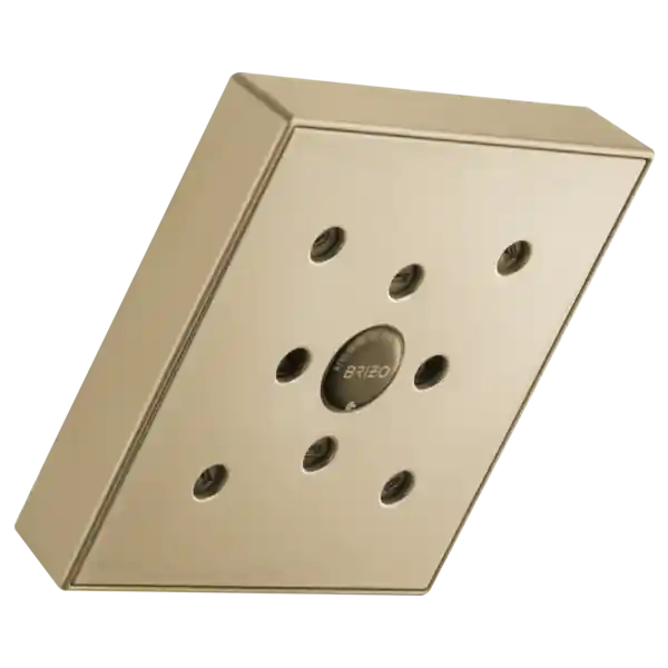 Delta Faucet 87380-GL Brizo Universal Showering: 5 Linear Square H2Okinetic Single Function Wall Mount Showerhead