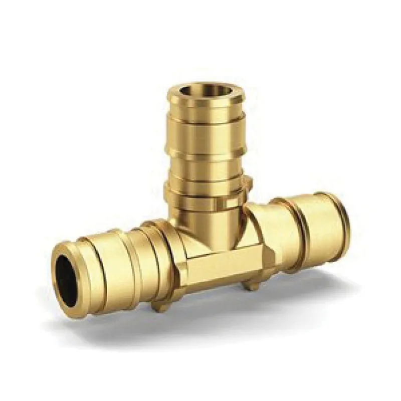 Zurn QET666GX F1960 Expansion XL Brass TEE - 1-1/4 EX PEX x 1-1/4 EX PEX x 1-1/4 EX P