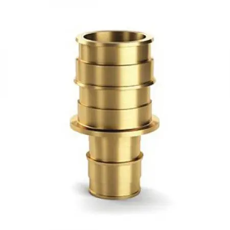 Zurn QEC75GX F1960 Expansion XL Brass Coupling - 1-1/2 EX PEX x 1 EX PEX