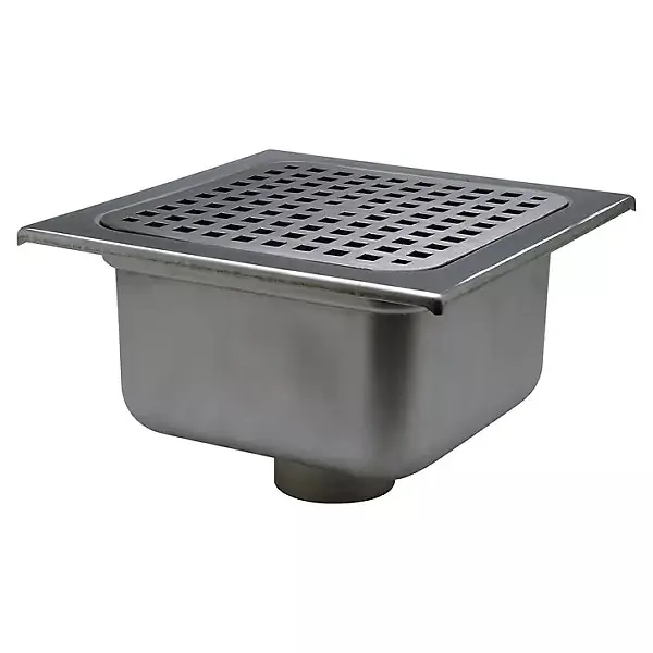 ZURN Z1750-3NH-2-KC 3NH 12x12x6 SQR SS Sani Flor Receptor