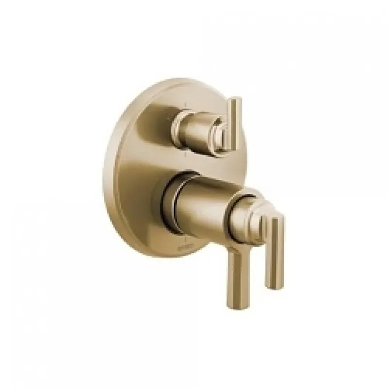 Delta T75698-GL Brizo Levoir: Tempassure Thermostatic Valve With Integrated 6-Functio