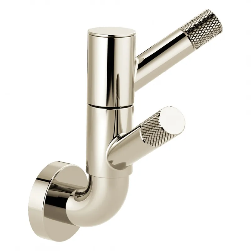 Delta Faucet Company 693537-PN Brizo Litze Rotating Double Robe Hook With Knurling