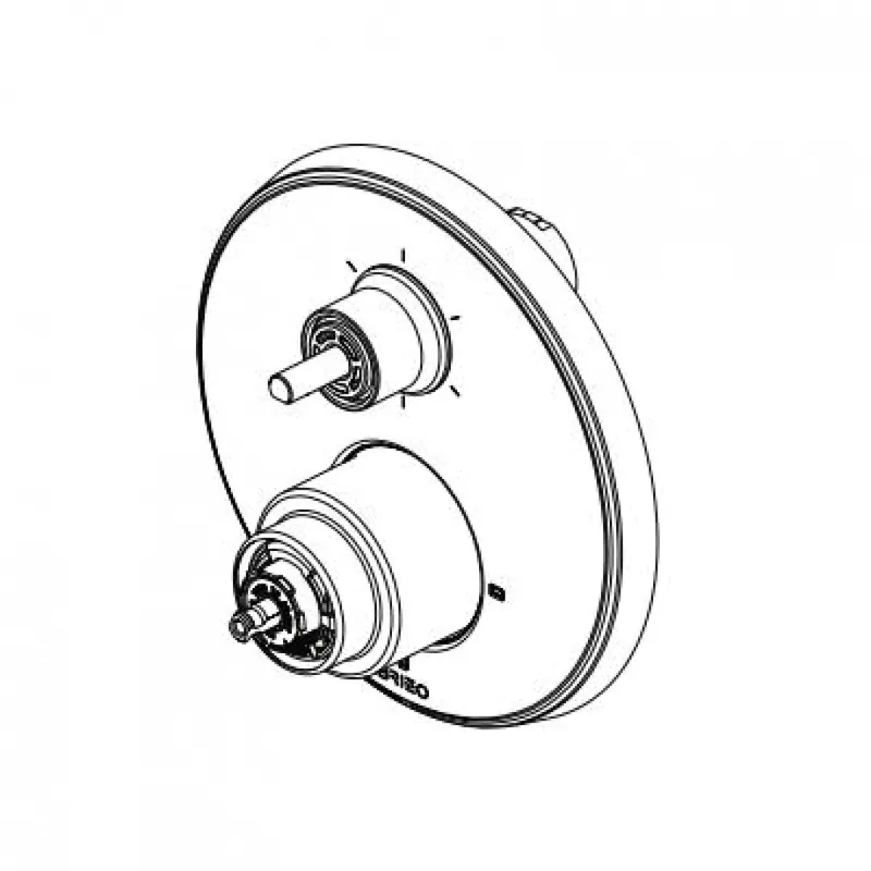 DELTA T75P698-PNLHP Brizo Levoir: Pressure Balance Valve With Integrated 6-Function Diverte