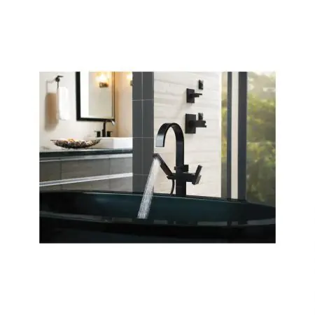 DELTA T70180-BL Brizo Siderna® Single-Handle Freestanding Tub Filler