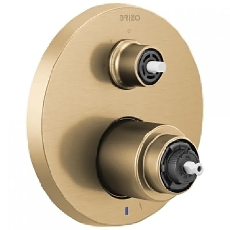 Delta T75P535-GLLHP Brizo Litze: Pressure Balance Valve with Integrated 3-Function Diverter