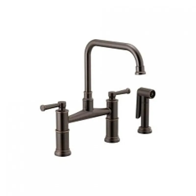 Delta Faucet 62525LF-RB Brizo Artesso Bridge Faucet with Side Sprayer