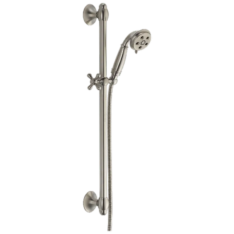 Delta 51308-SS H2Okinetic 3-Setting Slide Bar Hand Shower