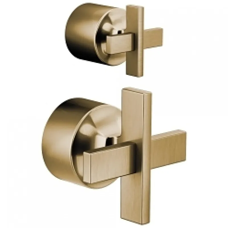 Delta HX75P98-GL Brizo Levoir: Pressure Balance Valve with Integrated Diverter Trim Cros