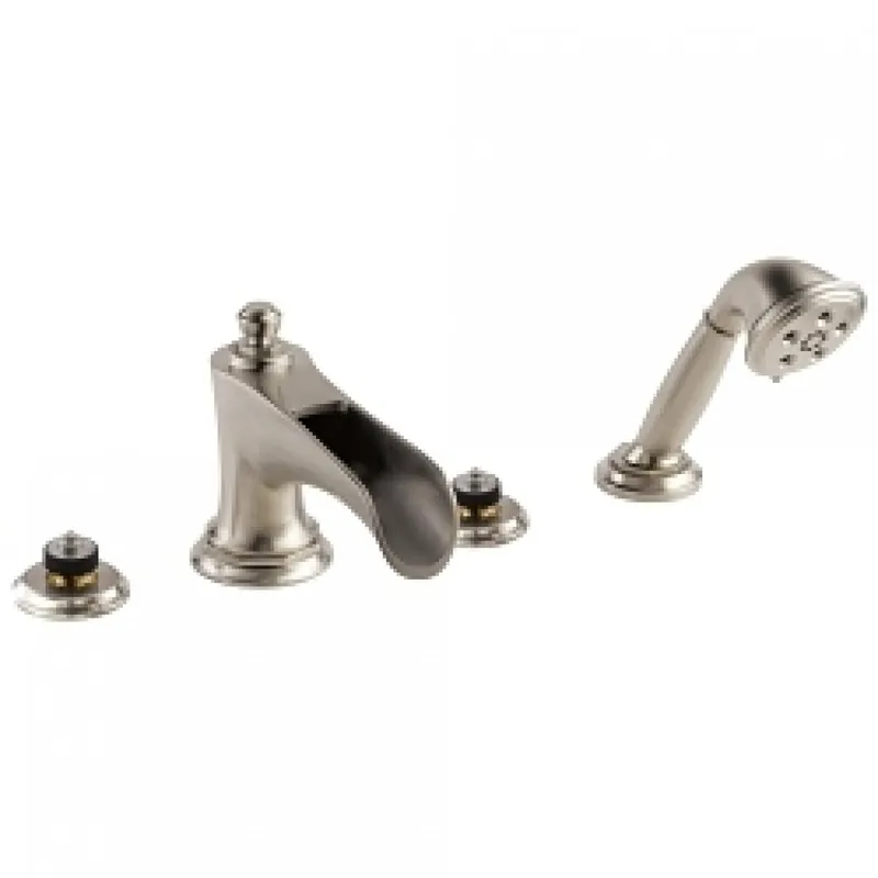 Delta Faucet T67461-NKLHP Brizo Rook: Roman Tub Trim with Hand Shower - Less Handles