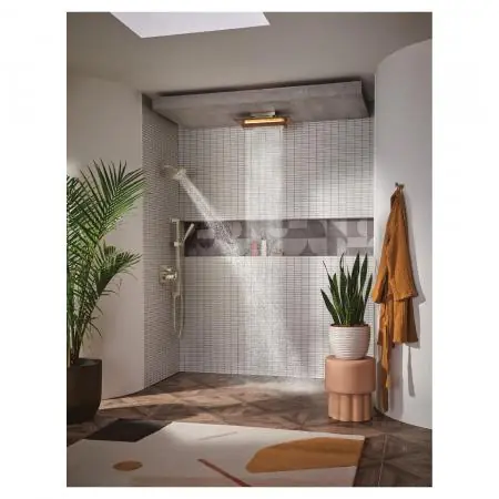 Delta Faucet 74799-PN Brizo Universal Showering: Linear Square Slide Bar With Hose