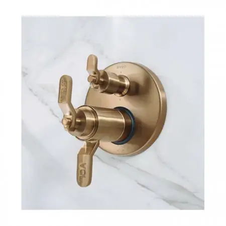 Delta T75635-GLLHP Brizo Litze® TempAssure® Thermostatic Valve With 6-Function Diverter TR