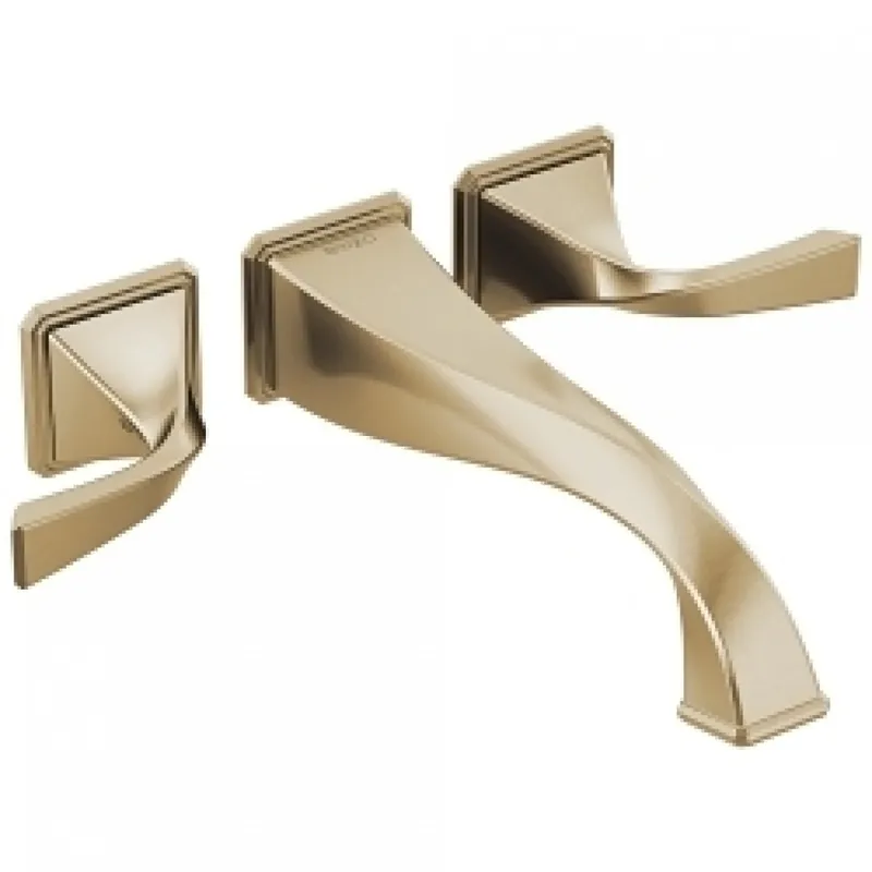Delta T70430-GL Brizo Virage Two-Handle Wall Mount Tub Filler