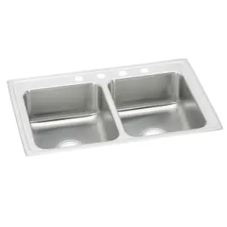 Elkay LRAD2918503 Lustertone Classic Stainless Steel 29 x 18 x 5 Double Bowl Drop-in ADA Sink