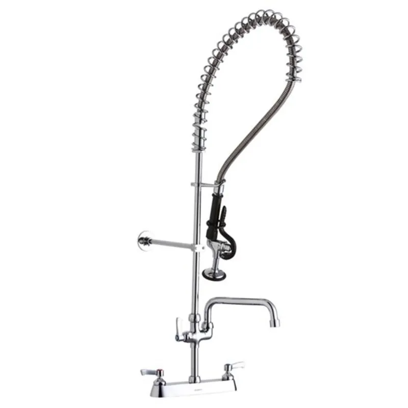 Elkay LK843AF12LC 8 Centerset Exposed Deck Mount Faucet 1.2 GPM Spray Head 3-Hole