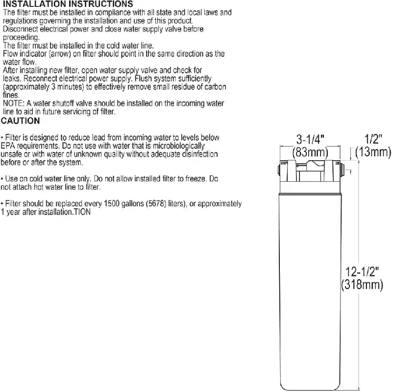 ELKAY 55897C Replacement Water Filter Cartridge