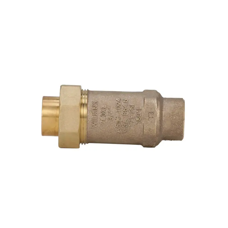 Wilkins 34UFX34F-700XL 3/4 in. Union Female x Female Cast Bronze Dual Check Valve