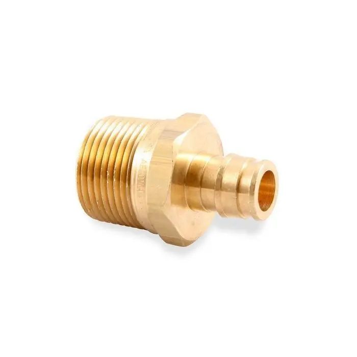 ZURN LF4525075 EXPANSION XL BRASS MPT ADAPTER - 1/2 EX PEX X 3/4 MPT