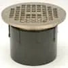 Zurn FD2210-AB2 Floor Drain 2X53/16 Diameter Hub ABS Adjustable with Nickel Head and Grate