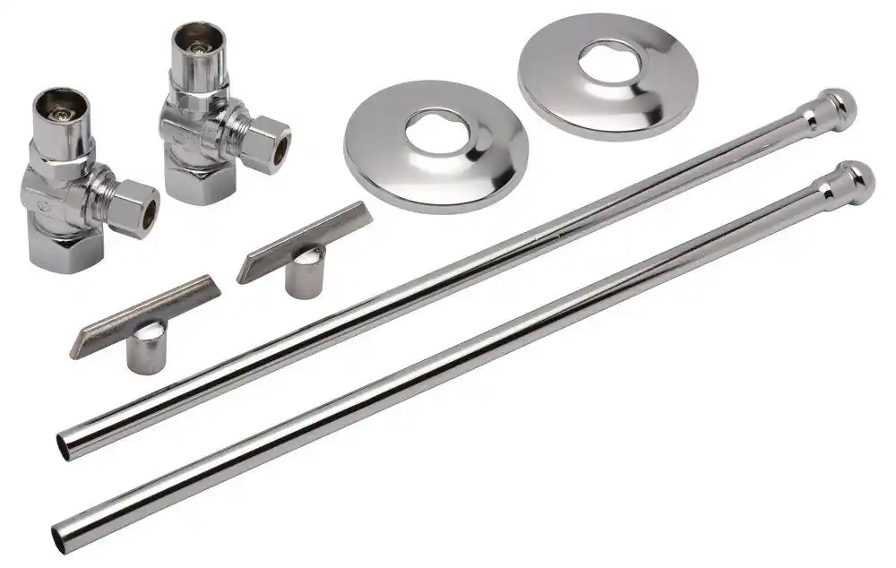 Zurn Z8802-XL-LRLKQ-PC Sink 1/2 in x 3/8 in x 2-3/4 in Supply Kit