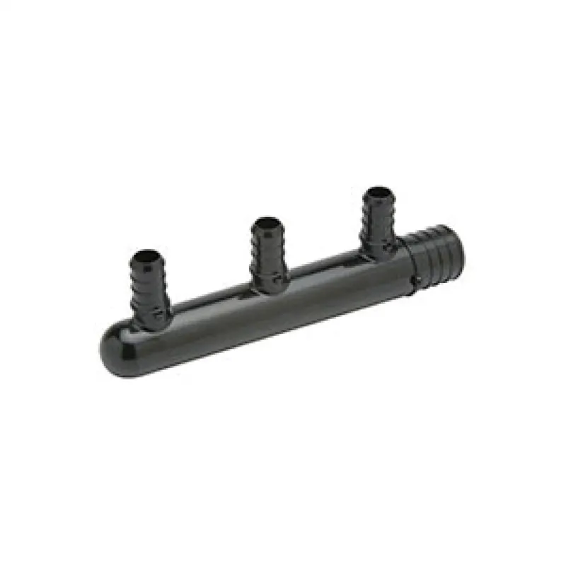 Zurn QPM53-3 Polymer Multi-port Tee - (1) 1 PEX Crimp Inlet (closed end) w/ (3) 1/2 P
