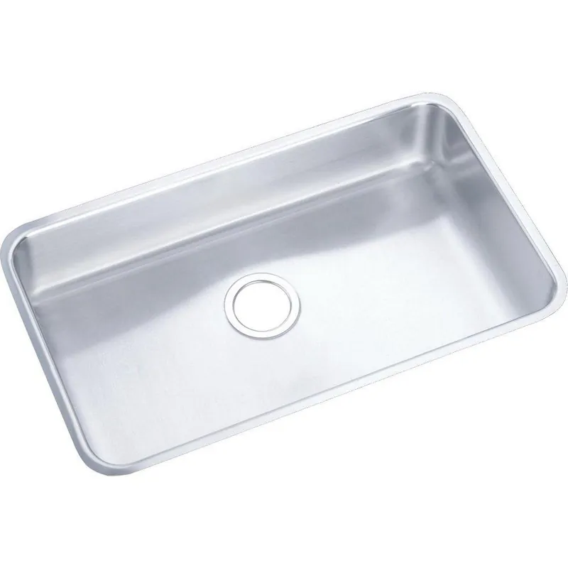 Elkay ELUHAD281645 Lustertone Classic Stainless Steel, 30-1/2 x 18-1/2 x 4-3/8, Single Bowl Undermount ADA Sink