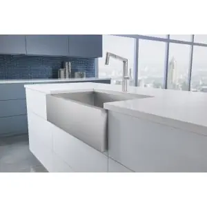 Blanco 524223 Sink 32X19 Sgl Bwl Apron Durinox Undermount