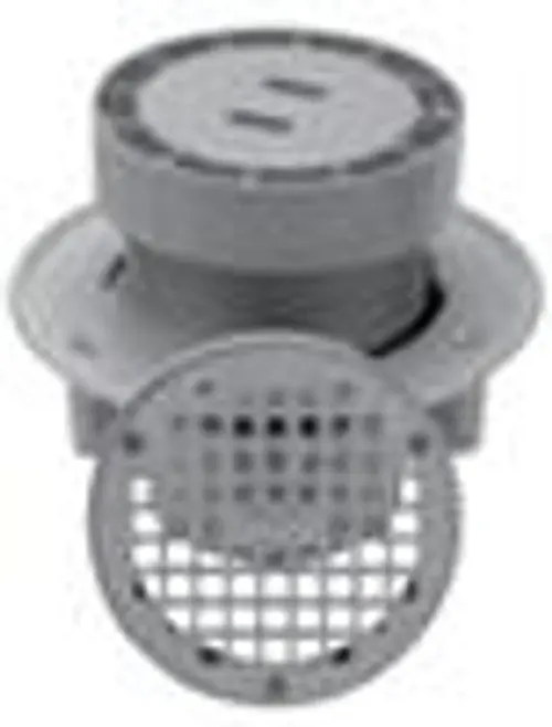 Zurn FR05NIP3SRC Floor Drain 3' PVC-DWV SPG with 5' Round Nickel Top