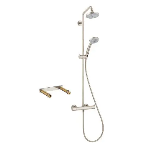 Hansgrohe KS27169-16181BN-2 Showerpipe Kit Croma Green