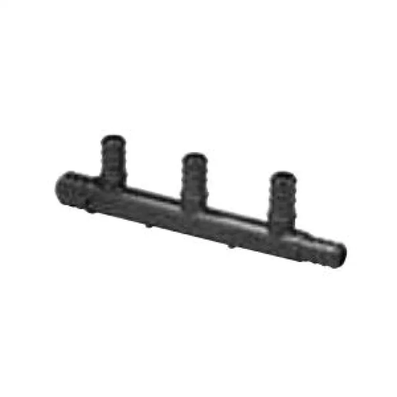 Zurn QPM443-3 Polymer Multi-port Tee 3/4 PEX Crimp Inlet and Outlet with 3 1/2 P