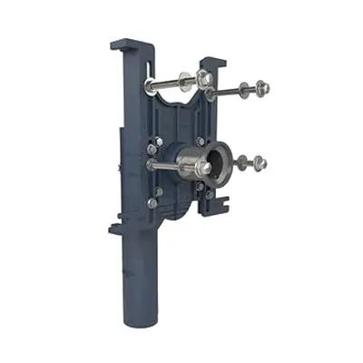 Zurn P1202-N4 EZCarry Dura Coated Cast Iron High Performance Siphon Jet Single Inlet Water Closet Carrier System 4 in No-Hub