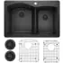 Blanco 440215-KIT 2B DU/MNT KITCH SINK W/ GRID & BSKT