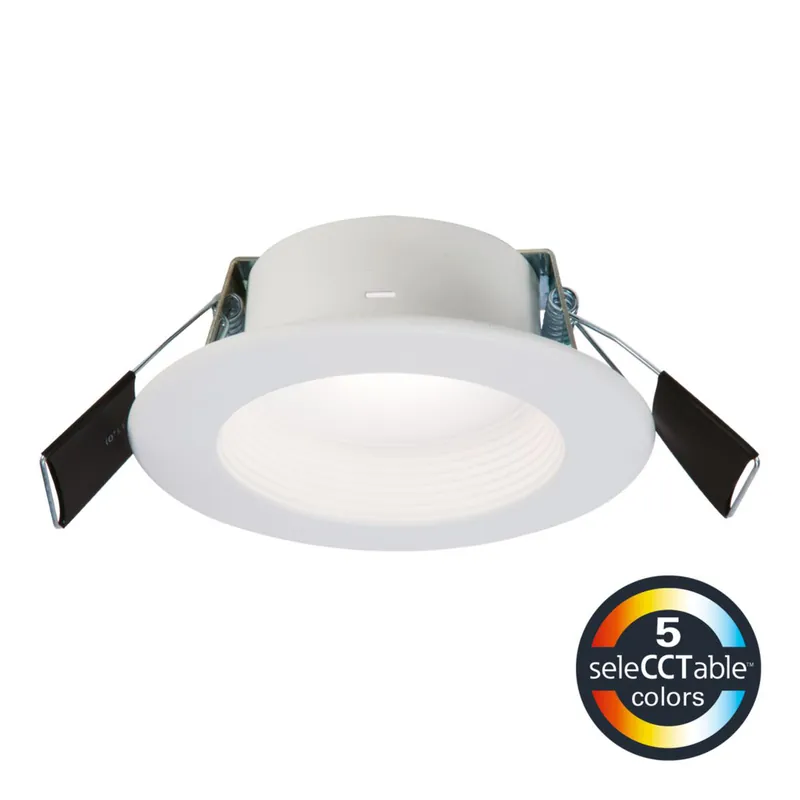 Halo RL4069S1EWHDM 4 Retrofit Baffle-Trim LED Module, 600 Series, 90CRI, CCT Selectable, Direct Mount