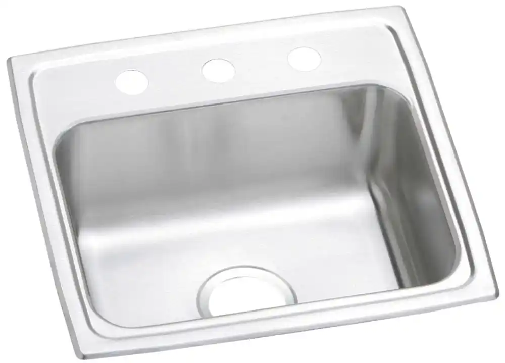 Elkay PSR19182 Celebrity Stainless Steel 19 x 18 x 7-1/8 Single Bowl Drop-In Sink