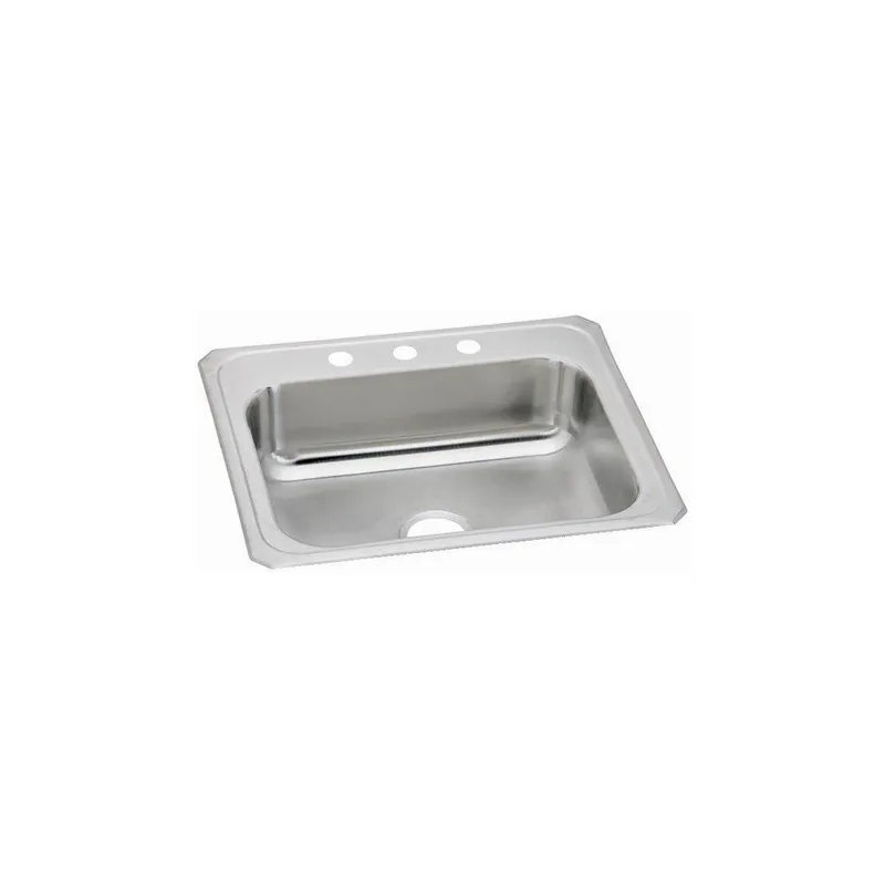 Elkay CR31221 Celebrity 31 x 22 in. 1 Hole Stainless Steel Single Bowl Drop-in Kitchen Sink in Brushed Satin