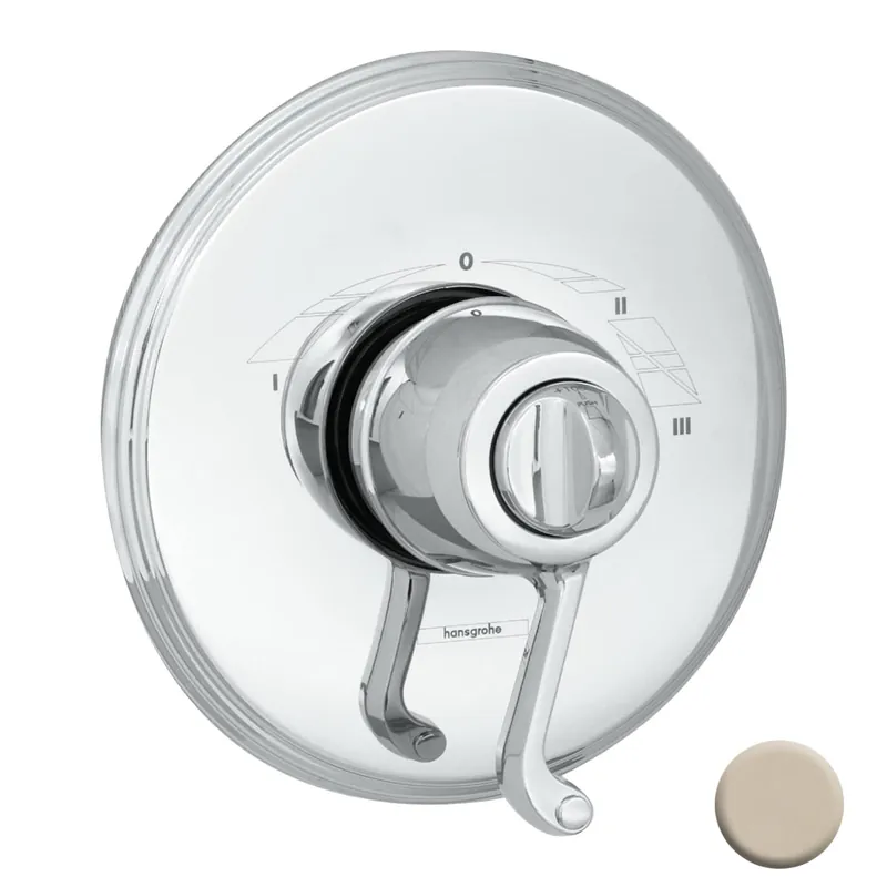 HANS GROHE 06068830 TRIM 06068830 PN THERMOBALANCE III W/SCROLL HDL