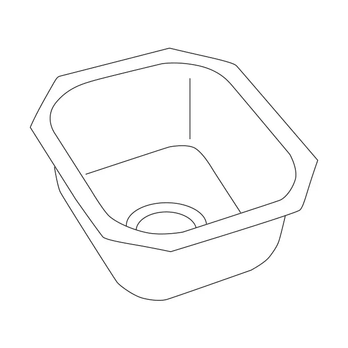 Elkay SCUH1012BH Sink 10X12 Brass HMMRD N/HL SGL BOWL
