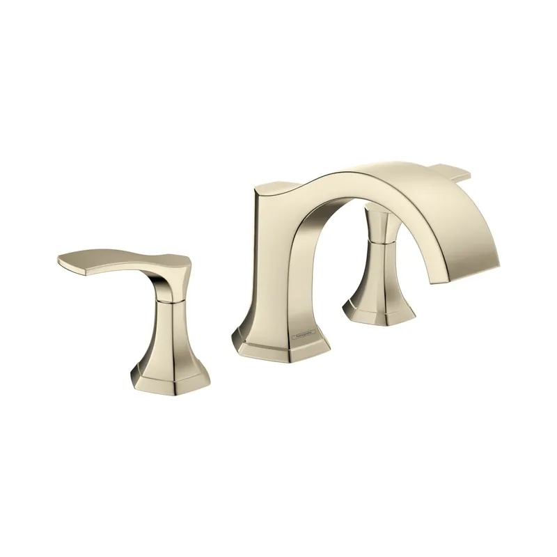 Hansgrohe 04816830 Locarno 3-Hole Roman Tub Set Trim in Polished Nickel